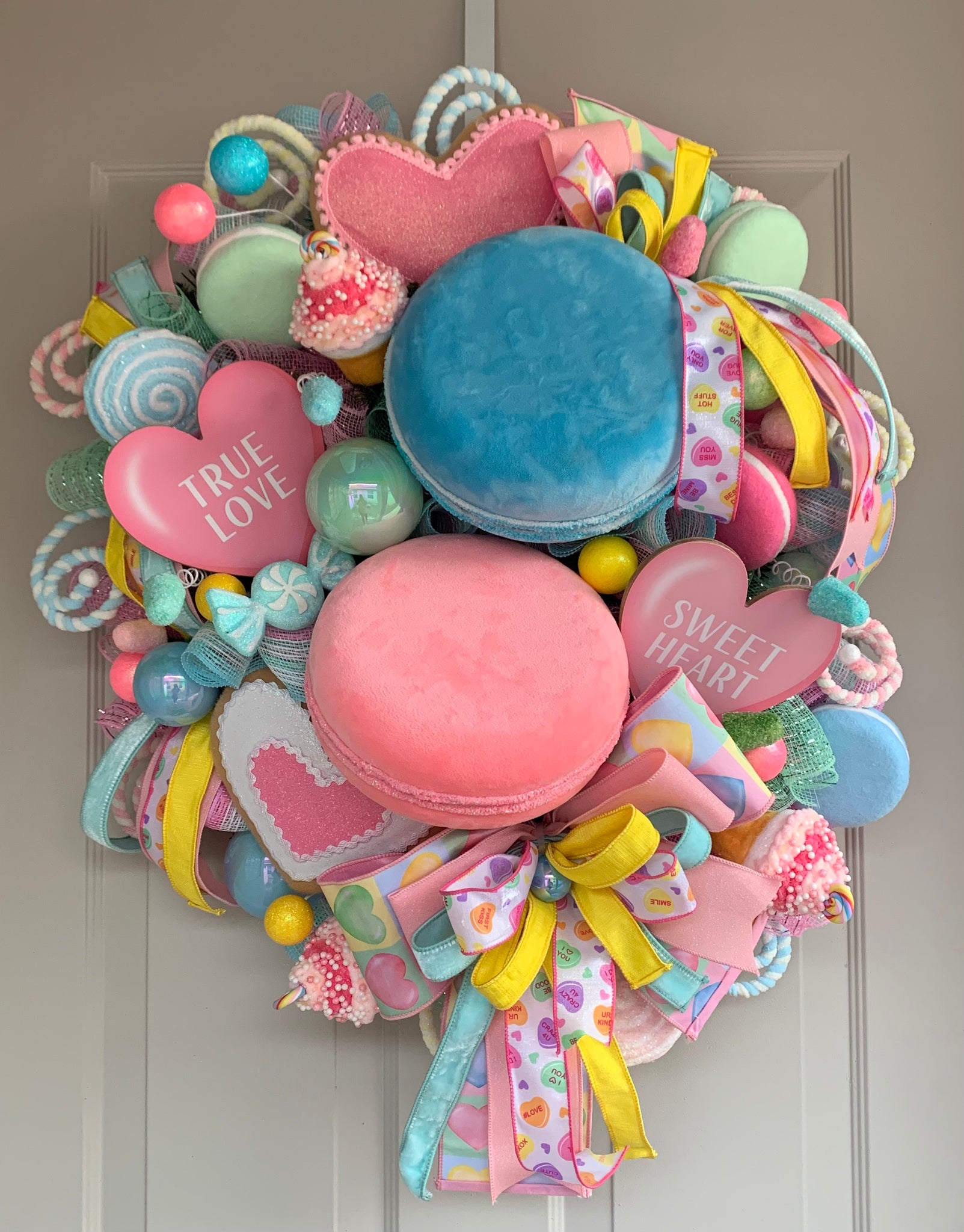 Pastel Valentine Wreath