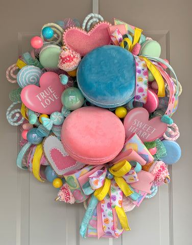 Pastel Valentine Wreath