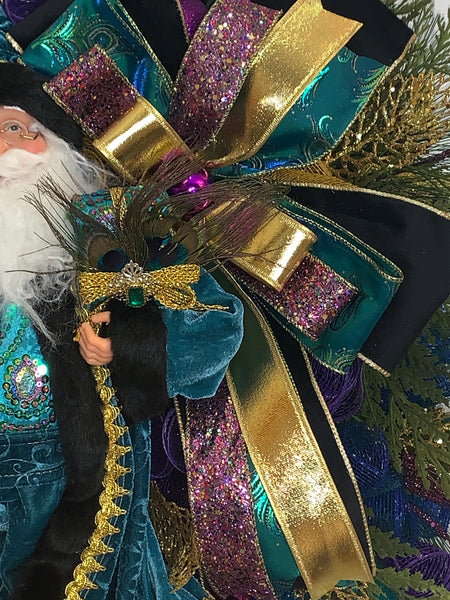 Santa Peacock/Mardi Gras