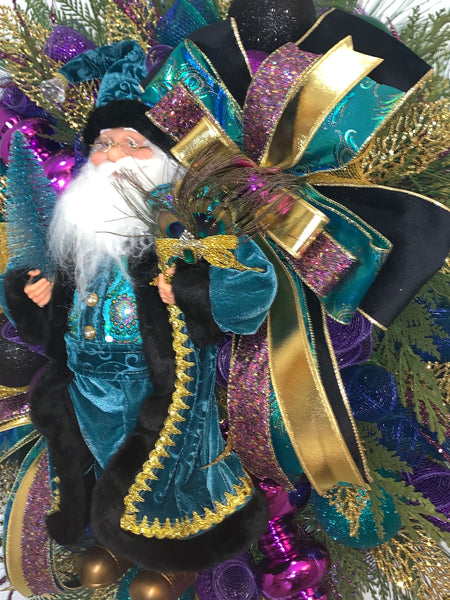 Santa Peacock/Mardi Gras