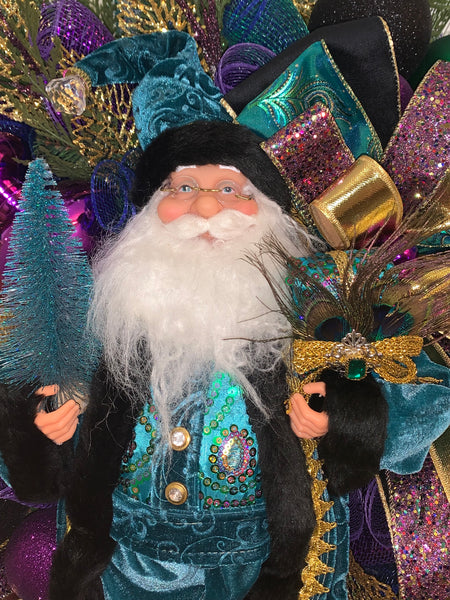 Santa Peacock/Mardi Gras