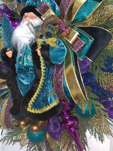 Santa Peacock/Mardi Gras