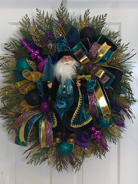 Santa Peacock/Mardi Gras