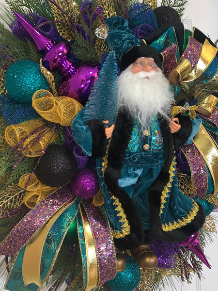 Santa Peacock/Mardi Gras