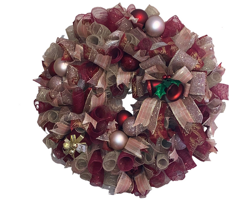 Wreath- Rose Gold Wreath & Centerpiece set