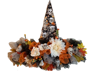 Wreath- Halloween Witch Hats